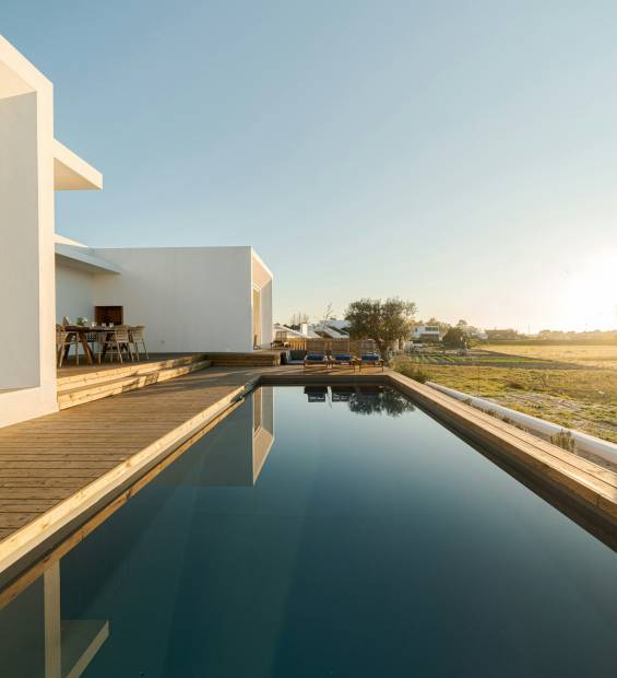 Modern villa with pool and deck